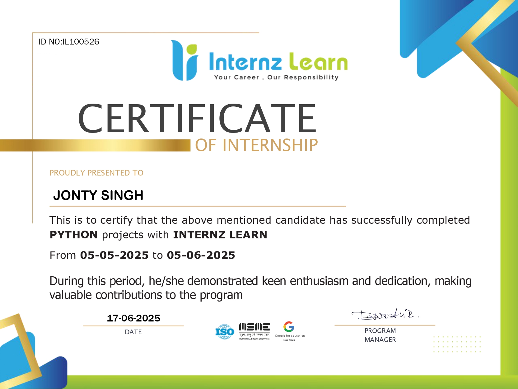 Python Certificate